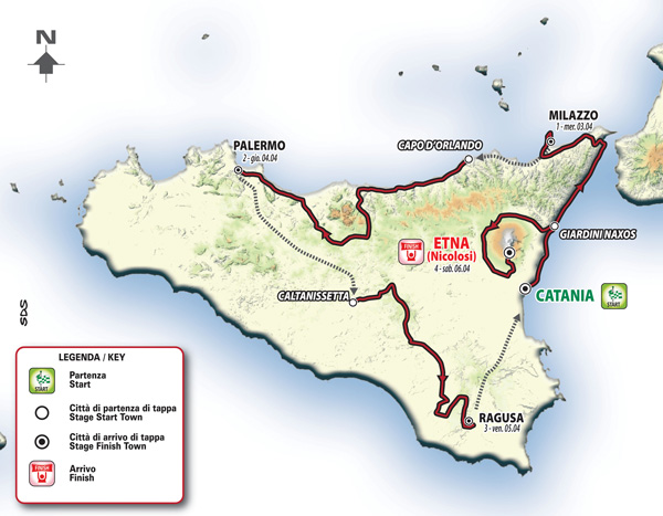 Giro 2021 skal på Sicilien | Sports-blog.dk